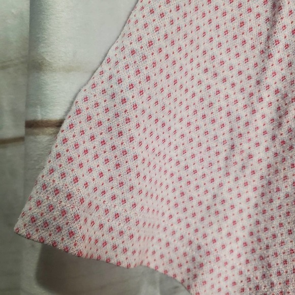 Daniel Cremieux Golf Polo Mens Large Pink Cotton Polka Dot Casual - Picture 4 of 9